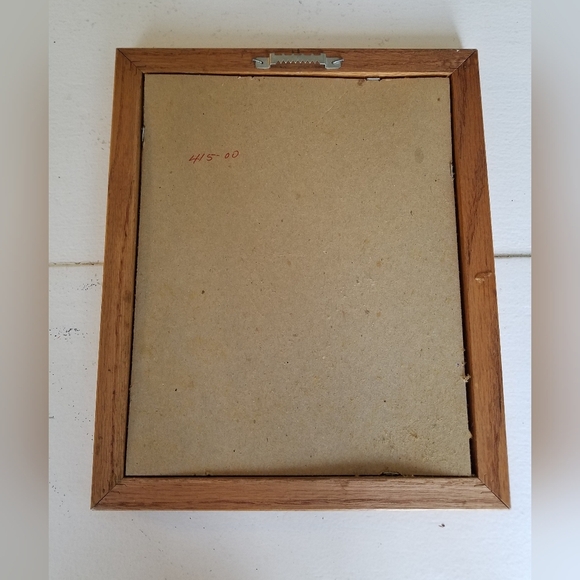 Vintage Framed with glass Cross Stitching God Gave Me Thee - Picture 4 of 8